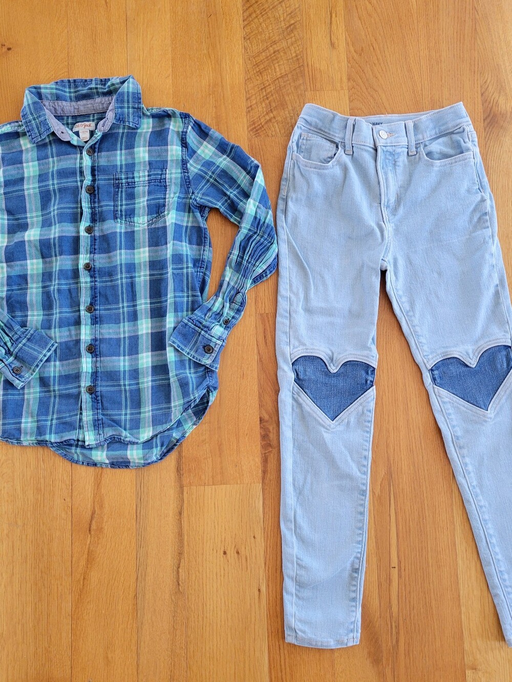 Girls size 12 clothes bundle (12 jegging & 12-14 shirt)